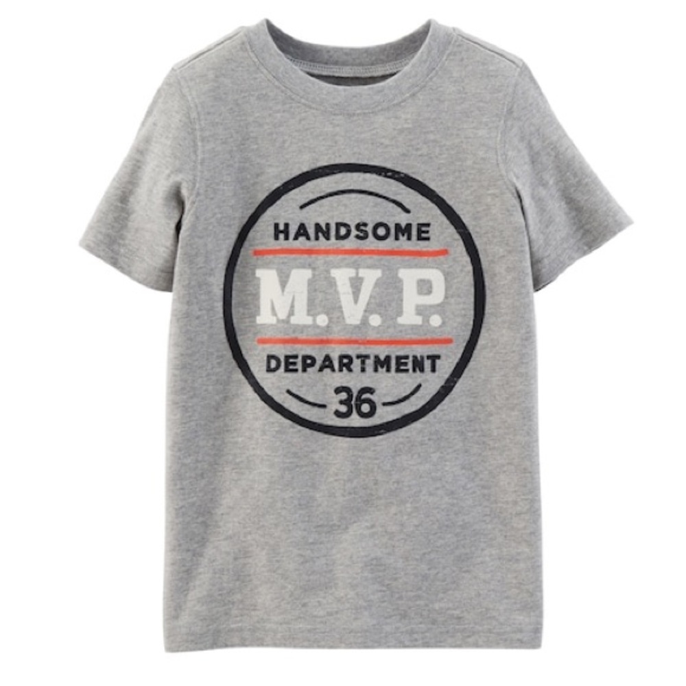 🎉 CARTERS Baby Boy Handsome MVP tee, size 9m